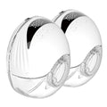 (white, 1-Pack) 2pcs Hands Free Breast Pump Wearable Electric Breast Pump Lightweight With Led Display 4 Modes