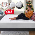 (Single) Extra Deep 30CM Quilted Mattress Protector Topper Cover Single Double King Size EXTRA DEEP QUILTED MATRESS PROTECTOR FITTED BED COVER