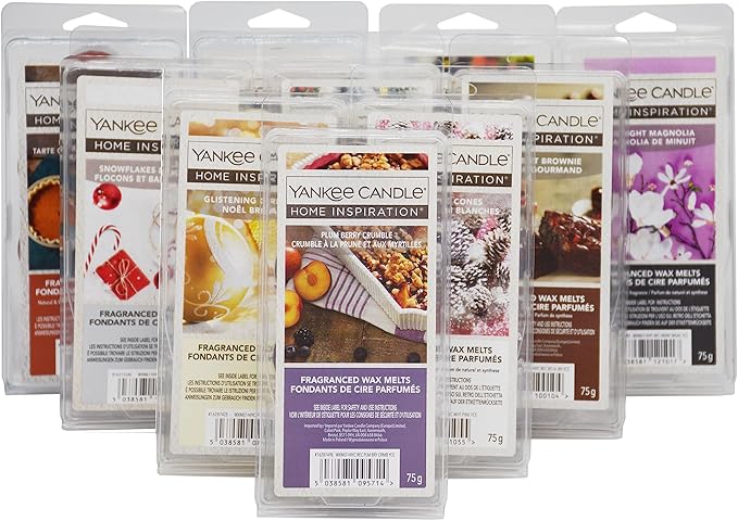 6 x Yankee Candle Fragranced Wax Melts Tarts 36 Cubes (6x75g) (Lucky Dip from Our Range of 50+ Fragrances)