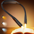 Glocusent Neck Light with 100Hrs Lasting, Eye-Protecting Book Light Lightweight, 5 Brightness & Adjustable Color Temperature, Neck Lights for Crafting, Knitting, Reading, Book Lover Gifts for Men[Energy Class A]