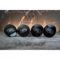 Set of 4 fully Black Land Rover alloy wheel caps 63mm