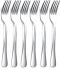 Dinner Forks 6 Pieces, Stainless Steel 20cm Table Forks Cutlery Forks Set, Silverware Set, Dishwasher Safe.