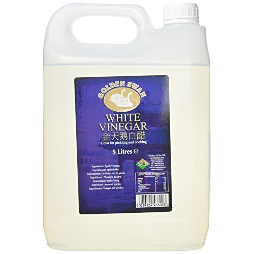 Golden Swan White Vinegar, 5 l (Pack of 4)