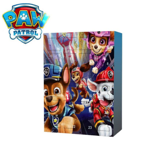 Paw Patrol Christmas Advent Calendar: 24 Gifts Countdown Box Toys, Durable Plastic & Educational for Kids