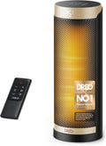 Dreo 16 Inch Electric Heater for Home, 34dB Silent Ceramic Heater, 70° Oscillation Space Heaters Energy Efficient, 3-Mode 3-Speed, Overheating & Tip-Over Protection, 12H Timer, Solaris Slim H3
