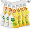 Dettol Spray, Antibacterial Multipurpose Cleaner, Lemon & Lime, 6.0L Total (1L x 6pck), Kitchen, Household Disinfectant Cleaning Solution, Kills 99.9 Percent of Germs