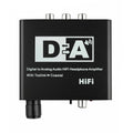 192KHz Digital Optical/Coaxial to Analog RCA DAC with 3.5mm Headphone Output - Bidirectional Toslink/Coaxial Converter