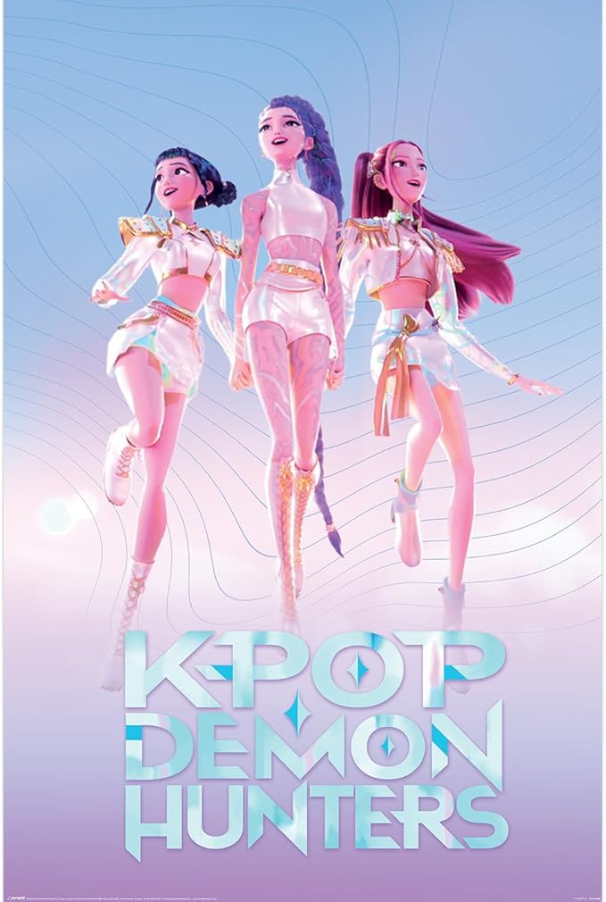 Pyramid International K-POP DEMON HUNTERS (HUNTRIX) MAXI POSTER 90cm x 60cm Maxi Poster – Unframed K-Pop Wall Art Poster for Home, Bedroom, or Studio