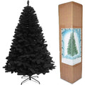 7ft/2.1m Alaskan Pine Black Christmas Bushy Looking Artificial Tree 800 Tips