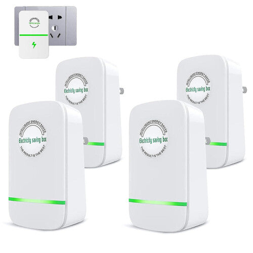 (4pcs, UK Plug) 2/4/6/8 Pcs Power Saver Energy Saver Device, Electricity Saving Device Plug In, Stop-watt Power Saver Electricity Household Appliances