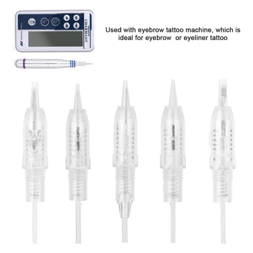 5Pcs/Set Eyebrow Tattoo Cartridge Rotary Electric Microblading Tattoo Pen Needle