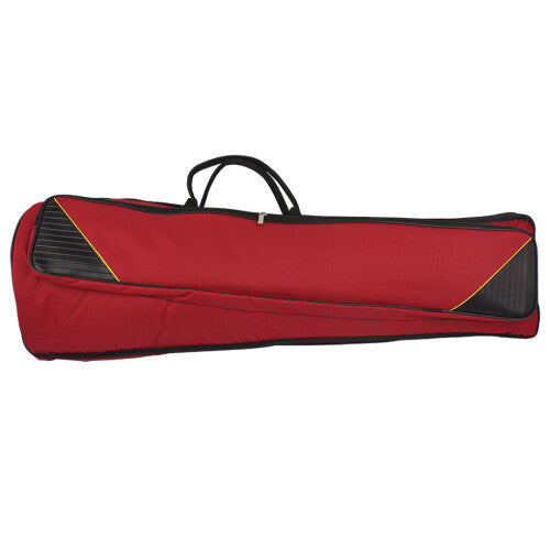 (Red) Trombone Gig Bag Professional Simple Zipper Brass Instrument Storage