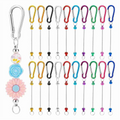 20 Pcs Beadable Keychain Bars, for Crafts Pendant Jewelry B