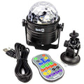 RockJam RJDL100 Wireless Rechargeable 6Watt LED Disco Lights with Remote Control, Black