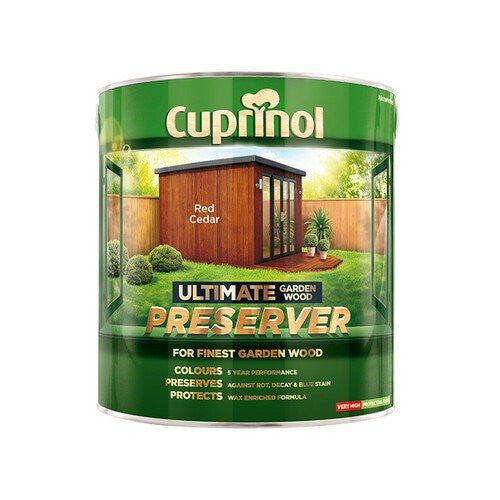 Cuprinol 5206120 Ultimate Garden Wood Preserver Red Cedar 4 Litre
