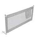 (Gray) 150cm Bed Safety Guards Folding Child Bed Rail Safety Protection