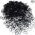 Mini Hair Rubber Bands, 500pcs Black Elastic Hair Bands, Soft Hair Elastics Ties Bands for Kids Hair, Braids Hair, Wedding Hairstyle and More