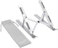 Amazon Basics Laptop Stand with 6-Angle Adjustment, For Laptops 10 (25.4 cm) - 15.6 Inches (39.6 cm), Silver