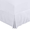 Utopia Bedding - Valance Sheet Double - OEKO-TEX Certified - Soft Brushed Polyester - Microfiber - Pleated - Fits Under the Mattress - Base Bed Skirt with a Drop of 40 cm (White)