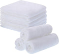 Lanjue 8 Pack Flannel Face Cloth for Women Kids, 10 x 10 Inch Face Cloth Face Towels Reusable Facial Cleansing Cloths Baby Wash Cloth for Spa Sport Beauty Routine