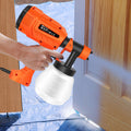 400W Handheld Electric Paint Sprayer with 1000ml Cup, 3 Nozzles, Adjustable Flow - for Walls, Wood, Metal & Fences