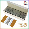 100 Pack Steel Razor Blade Single Edge Heavy Duty Scraper Cutter Blade