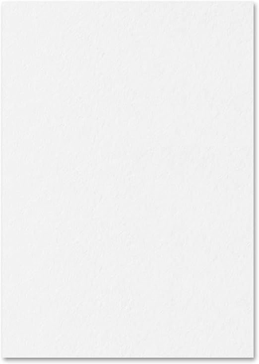 50 Sheets, A4 300gsm Card Thick Art Paper - White