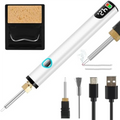 Rechargeable Thread Burner Kit for Jewelry Making,Digital Zapper Tool,Leather Craft,Sewing,Weaving & Stringing B