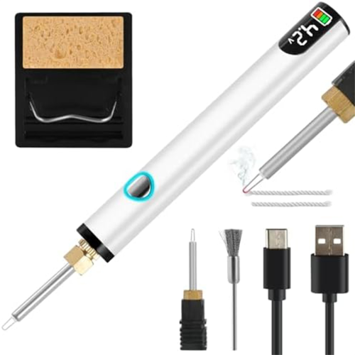 Rechargeable Thread Burner Kit for Jewelry Making,Digital Zapper Tool,Leather Craft,Sewing,Weaving & Stringing B