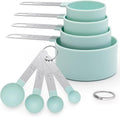 Measuring Cups and Spoons Set of 8 Pieces, nesting measuring cups for Measuring Dry or Liquid Ingredients, Stainless Steel Handle