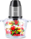 Food Processor Blender Mixer Chopper Meat 2L Glass Bowl Vegetable Grinder Fruits Nut Multi-Functional Sharp Steeliess Steel Blade