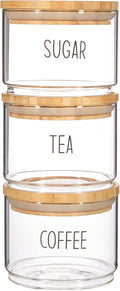 Sass & Belle Tea, Coffee, Sugar Stacking Jars - Set Of 3