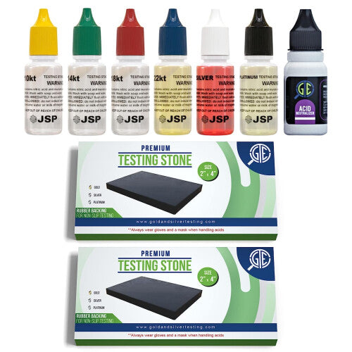 Gold Silver Jewelry Tester Appraisal Kit 10K 14K 18K 22K 24K Platinum