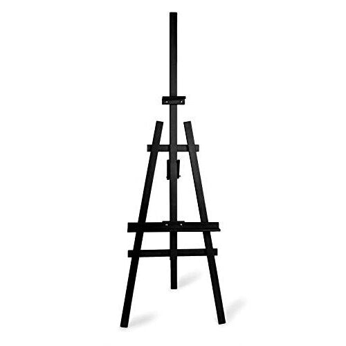 (Black) Wooden Easel 1800mm High Blackboard Holder Display