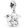 (Flying dumbo dangle bead charm for pandora bracket ) New Disney Mickey Minnie sterling silver charm 925