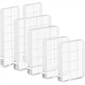 6PCS Acrylic Stamp Block, 4 Size Clear Blocks Decorative Stamps Block Scrapbooking