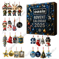 (Oasis Advent Festival Blind Box, 26*18*3cm) Slipknot Heavy Metal Band Special Advent Blind Box Christmas Tree Decoration Acrylic Pendant