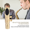 Eb Alto Saxophone 7C Mouthpiece with Cap & Pads â€“ Durable Brass, Easy to Install