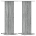 (grey sonoma, 30 x 30 x 80 cm) vidaXL Speaker Stands Living Room Speaker Floor Stand 2 pcs Engineered Wood