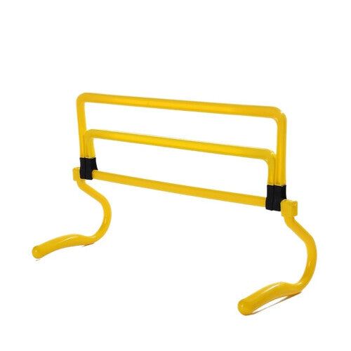 Speed Training Hurdles 6 Pack Adjustable Portable Agility Hurdles for Soccer and Football Training in Yellow