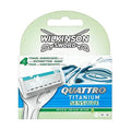 Wilkinson Sword Quattro Titanium Sensitive Razor Blades, 4 Blades