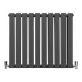 (Anthracite, 600 x 700mm) Flat Panel Radiators Horizontal Vertical Heater