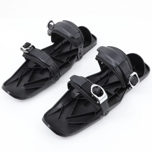 Mini Ski Skates Adjustable Portable Snow Boots Ski Shoes Ski Board
