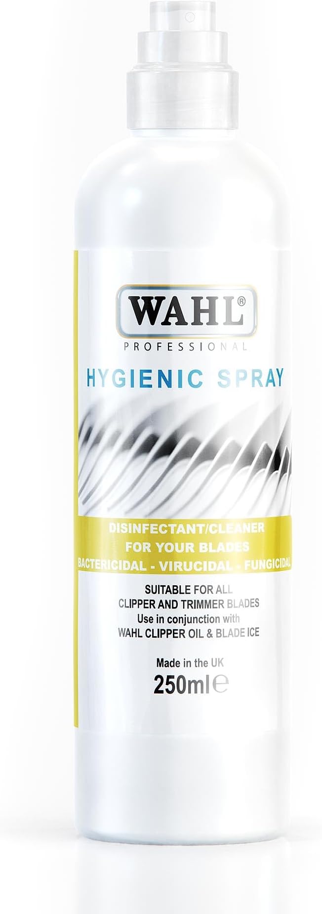 Wahl Hygienic Clipper Spray, Suitable for All Clipper and Trimmer Blades, Cleaning Sprays, Disinfectant Cleaner, Prolong Clippers and Trimmer Use, Clean Blades