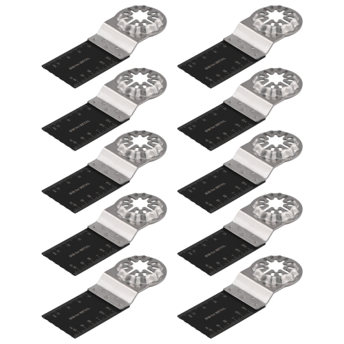 10-Piece Bi-Metal Oscillating Saw Blades Set | Universal Fit for Fein, Bosch, Milwaukee, Makita, Metabo, Hitachi | Durable, Precise Cuts