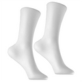 2 Pcs Mannequin Foot Sock Model Female Display Short Stocking Ankle Bracelet Jewelry Stand, White