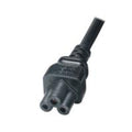 1m Long UK Plug to C5 Clover Leaf Power Cable Cloverleaf Mains Lead