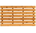 Large Bamboo Wooden Bath Mat For Bathroom, Outdoor Shower & Spa, 60 x 35cm Multipurpose Bamboo Duck Board Shower Mat with Anti Slip Rubber Feet For Indoors & Outdoors