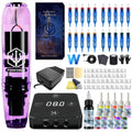 POSEIDON Tattoo Gun Kit, Rotary Tattoo Pen Kit with 20 PCS Cartridge Needles, Professional Tattoo Machine Kit with Power Supply, 11 Color Inks with