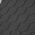 (Grey) Fishscale-5 Tab Roofing Felt Shingles Roof Tiles Lightweight Shingles 18pcs/Pack